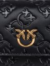 pinko - Black leather 'Love Tiny Birds' wallet - 5