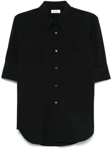 ALEXANDER McQUEEN - Black short-sleeve shirt