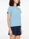 pinko - Light blue 'Basico' T-shirt with short sleeves - 1