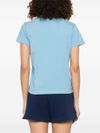 pinko - Light blue 'Basico' T-shirt with short sleeves - 3