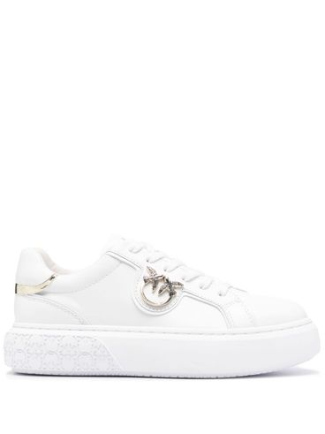 PINKO - White leather 'Yoko' sneakers