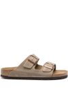 birkenstock - Ciabatte Arizona in camoscio beige