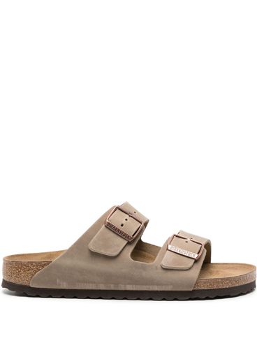 BIRKENSTOCK - Beige suede Arizona sandals