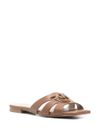 pinko - 'Marli' leather slides slippers - 3