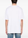 alexander mcqueen - White cotton t-shirt with black lettering - 3