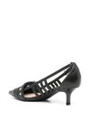 pinko - Black 'Gloria' leather pumps - 1