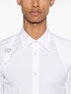 alexander mcqueen - White cotton shirt with buckle - 1