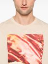 alexander mcqueen - Beige cotton t-shirt with print - 2