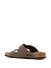 birkenstock - Brown leather Arizona sandals - 1