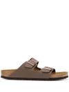 birkenstock - Brown leather Arizona sandals