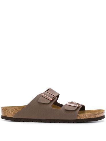 BIRKENSTOCK - Brown leather Arizona sandals