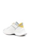 pinko - White and yellow 'Ariel' sneakers - 2