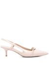 pinko - Blush pink 'Gloria' slingbacks