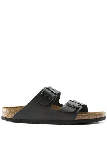 BIRKENSTOCK - Black leather Arizona sandals