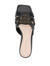 pinko - Black leather 'Marli' slippers - 3