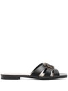 pinko - Black leather 'Marli' slippers