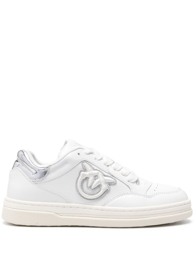 Pinko White Low-top 'mandy' Sneakers In White