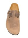 birkenstock - Ciabatte Boston in pelle beige effetto consumato - 3