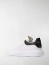 alexander mcqueen - 'Oversize' calfskin leather sneakers with contrast heel - 10