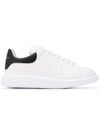 alexander mcqueen - 'Oversize' calfskin leather sneakers with contrast heel - 2