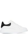 alexander mcqueen - 'Oversize' calfskin leather sneakers with contrast heel