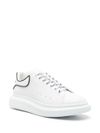 alexander mcqueen - White leather Oversize sneakers with black trim - 1