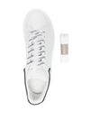 alexander mcqueen - White leather Oversize sneakers with black trim - 3