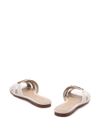 pinko - White 'Marli' slippers with logo - 4