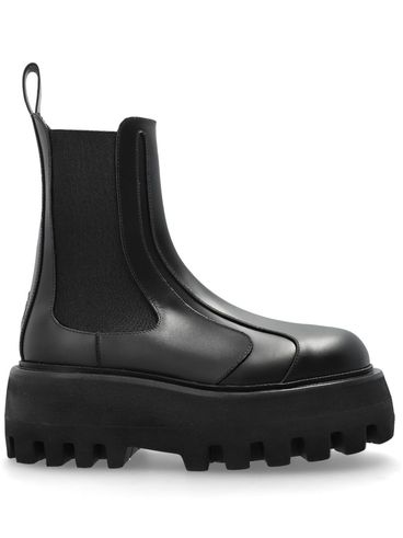 ALEXANDER McQUEEN - Black leather Chelsea boots