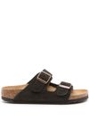 birkenstock - Ciabatte Arizona in camoscio marrone