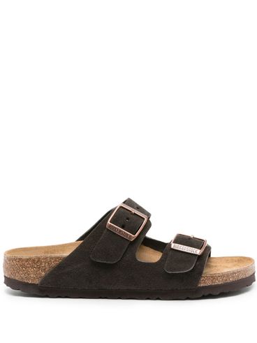 BIRKENSTOCK - Brown suede Arizona sandals