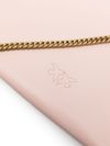 pinko - Pink 'Flat Classic' leather clutch bag - 1