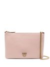 pinko - Pink 'Flat Classic' leather clutch bag