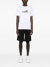 boss - White cotton Thompson t-shirt with print - 3