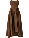 pinko - Long brown 'Pappagalo' dress