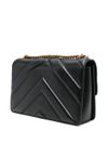 pinko - Black quilted 'Love One Classic' bag - 2