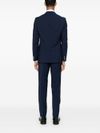 boss - Blue single-breasted virgin wool Houston suit - 3