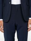 boss - Blue single-breasted virgin wool Houston suit - 4