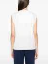 pinko - White sleeveless 'Cacao' T-shirt - 1