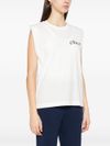 pinko - White sleeveless 'Cacao' T-shirt - 4