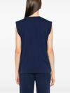 pinko - Blue 'Cacao' sleeveless T-shirt - 1