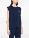 pinko - Blue 'Cacao' sleeveless T-shirt - 2