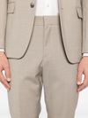 boss - Beige single-breasted virgin wool Houston suit - 1