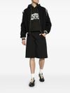 kenzo - Black cotton hoodie with tiger design - 4