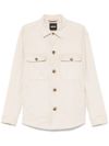 boss - White Carper jacket with pockets