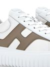 hogan - H-Stripes sneakers in white and beige leather - 1