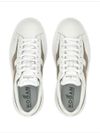 hogan - H-Stripes sneakers in white and beige leather - 2