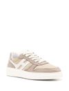 hogan - H630 sneakers in beige leather mix - 3