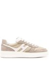 hogan - H630 sneakers in beige leather mix