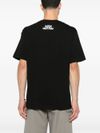 kenzo - T-shirt in cotone nero con stampa tigre frontale - 3